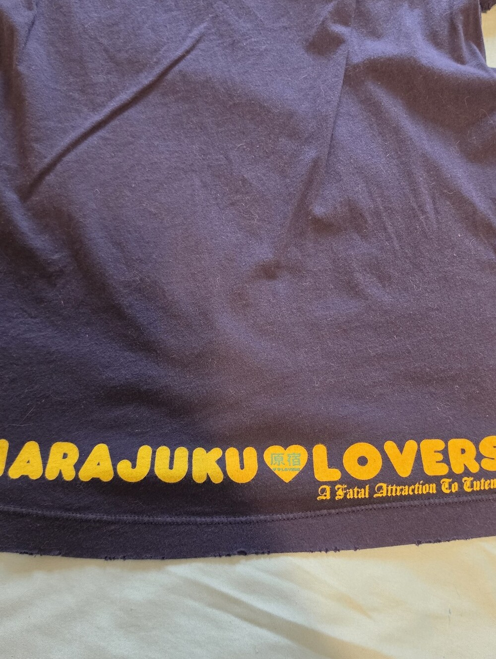 Harajuku Lovers Gwen Stefani EUC XL Blue Tshirt - Picture 6 of 6